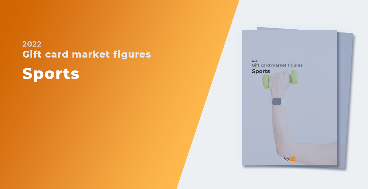 Gift card market figures in the sports industry